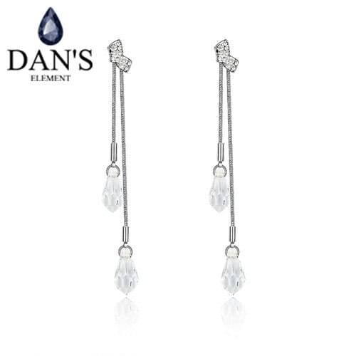 DANS Real Austrian Crystals Fashion Stud Earrings for women Sales #84592