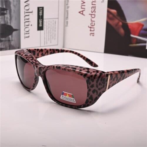 Evove Women Clip Sunglasses Polarized Sun Glasses for Female Driving Goggles Cover Fit Over Eyeglasses Frames Anti Glare UV400