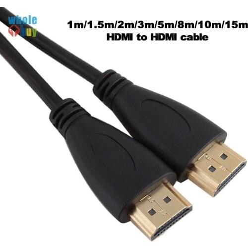 0.5M/1M/1.5M/2M/3M/5M/10M HDMI Cable HDMI Male to HDMI Male HDMI 1.4 HD 1080P 3D for Computer Cables 300pcs/lot