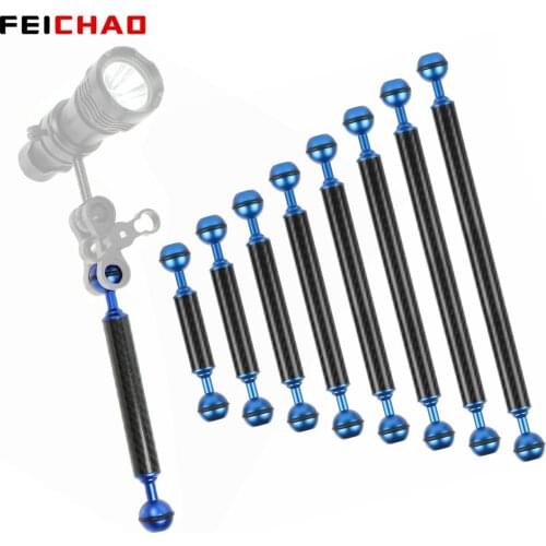 BGNING Carbon Fiber Floating Buoyancy Aquatic Arm Dual Ball Underwater Photography Accessory for SLR Camera Diving Tray