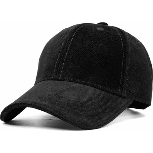 2021 Winter Velvet Baseball Hat Women Men High Quality Velvet Sport Hats Adult Big Size Snpaback Cap 56-62cm