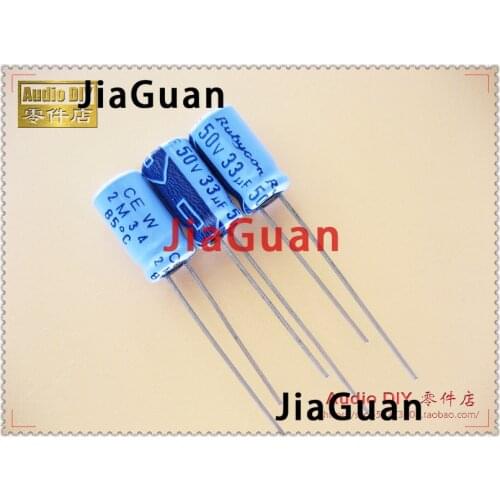 50PCS Rubycon TWSS (CEW) 33uF/50V 6.3x11mm electrolytic capacitor 50V33UF old sky blue 33UF 50V hot sale CE W