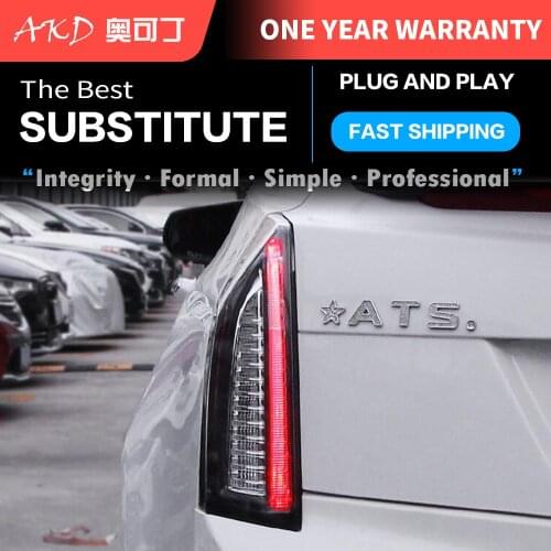 AKD tuning cars Headlight For Cadillac ATS-L ATS L Headlights LED DRL Running lights Bi-Xenon Beam Fog lights angel eyes Auto