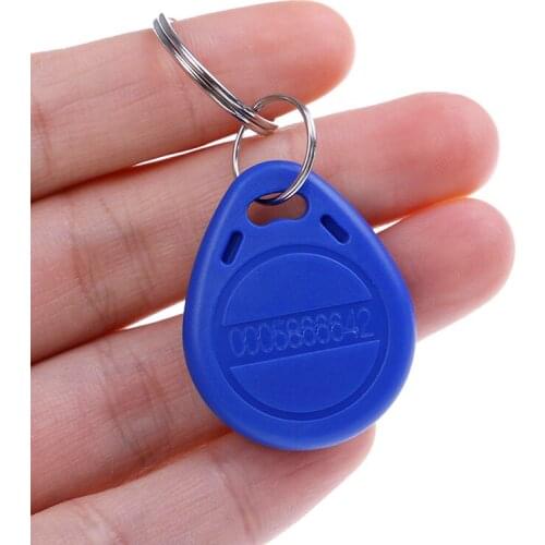 10Pcs TK4100 Keychains 125KHZ RFID Proximity ID Card Token Tags Key Chains