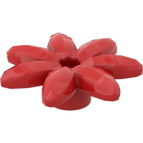 BuildMOC Seven-petal flower 95832 For Building Blocks Parts DIY LOGO Educational Creative gift Toys