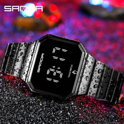 New Fashion Sports Watches Man LED Touch Screen Electronic Shock Wristwatch Waterproof Digital Male Clock Relogio Masculino