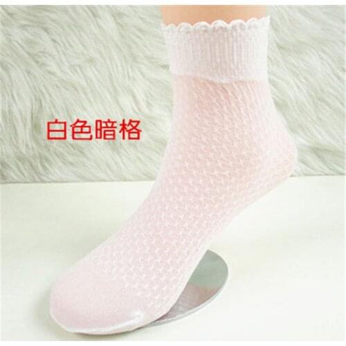 Fashion Free Shipping New 2019 Kids Socks For Children Summer Crystal Transparent Cotton Girls Flowers Lace Socks