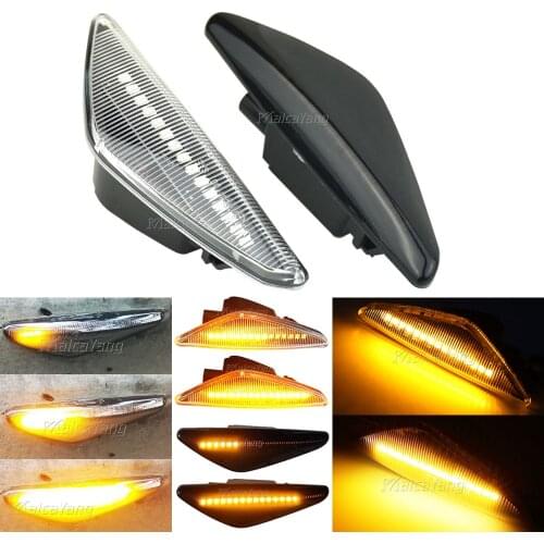 Dynamic Flowing LED Side Marker Turn Signal Light For BMW X5 E70 X6 E71 E72 X3 F25 Sequential Lamp Blinker