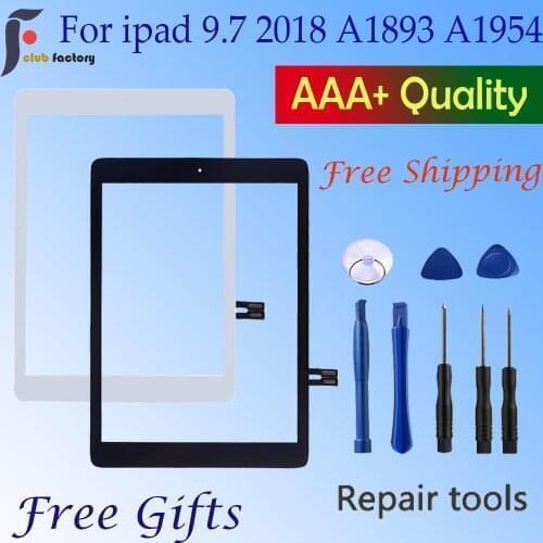 For iPad 2018 A1893 A1954 Touchscreen Digitizer For iPad 9.7 2018 Touch Screen Glass Panel Replacement Sensor
