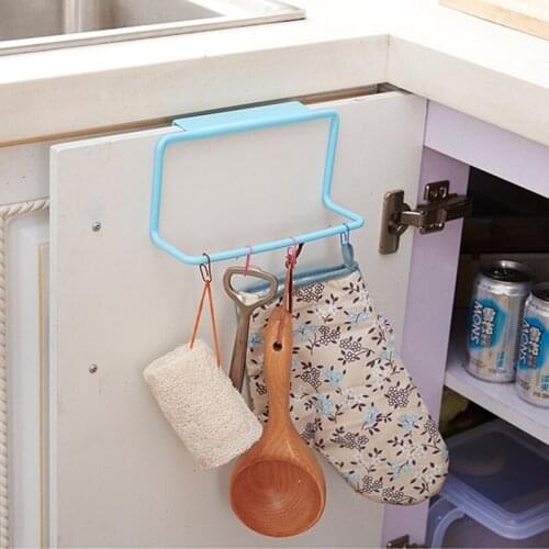 Door Back Hook Apron Towel Racks Over Kitchen Hook Cabinet Door Back Rag Storage Hanging Holder Kitchen Supplies Accessories