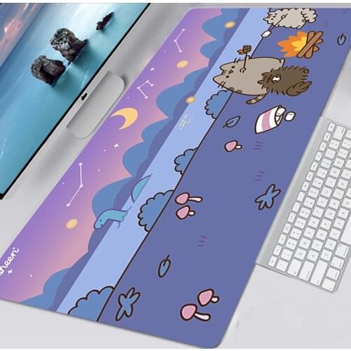 Funny Cute Cats XXL 90X30 Mouse Pad Mousepad Computer Kawaii Gaming Accessories Mouse Mat Large Keyboards Mat Alfombrilla Raton