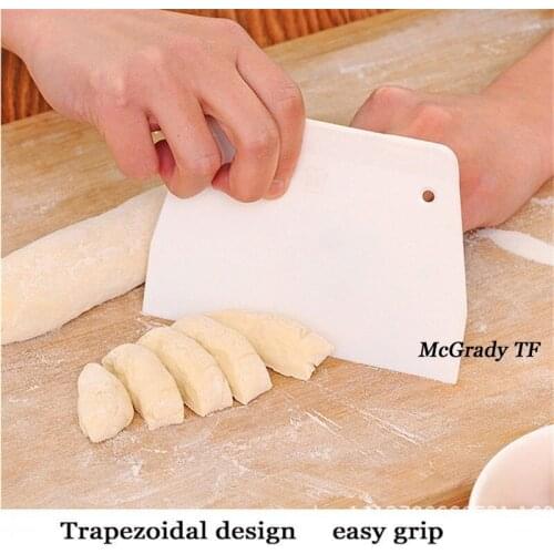 Cream Smooth Cake Spatula Baking Pastry Tools Dough Scraper Kitchen Butter Knife Dough Cutter Plastic Dough Scraper Pastry Tools
