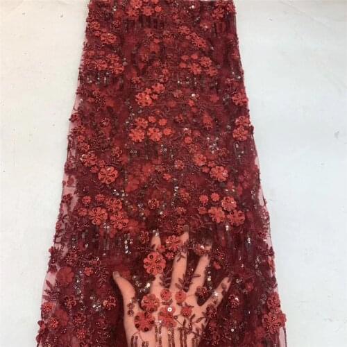 2021 Latest French Lace Fabric High Quality Floral Tulle Lace African Lace Fabric For Wedding Nigeria Lace Material ZX36761