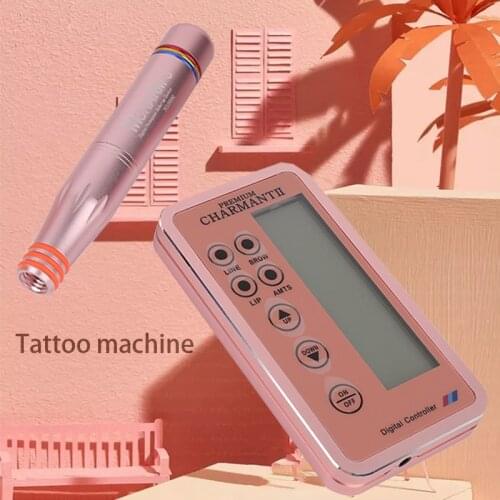 Microblade Digital Tattoo Machine Candy Needle Docking Professional Tattoo Equipment Permanent Eyebrows Lips Body Art Makeup MTS