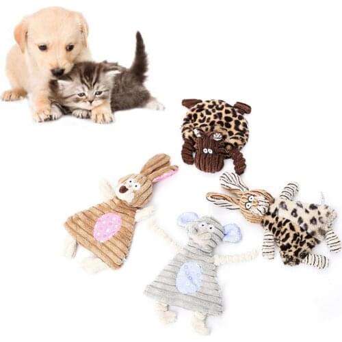 Fashion Cute Rabbit Cow Mouse Shape Sound Rustling Play Interactive Dog Cat Squeaker Pet Toy Pet Products Accessories