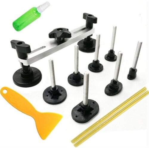 Auto Repair Tool Set dent Tool Kit Paintless Dent Removal Car Body Repair Kit Pulling Bridge Dent Puller Adhesive Glue Removal
