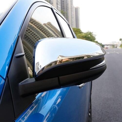 For Toyota RAV4 RAV 4 2013 2015 2016 2017 Chrome Rearview Car Mirrors Cover Trim Garnish Back-view Exterior Accessories