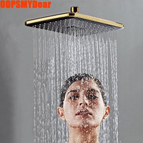 Shower Head Bathroom SPA Rain Fall ABS Showerhead 10 Inch Bath Spray Nozzle Modern High Pressure Square Sprayer with Hand Shower