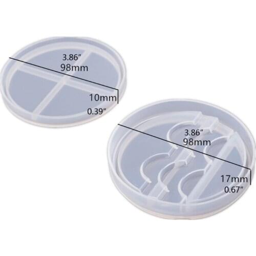 Eyelashes Display Tray Resin Silicone Mold Cosmetic Care Container Resin Mold F3MD