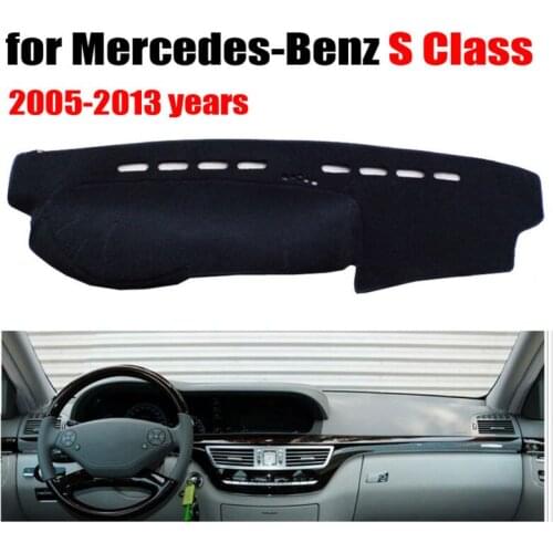 Car dashboard covers mat for Mercedes-Benz S Class 2005-2013 years Left hand drive dashmat pad dash cover auto accessories