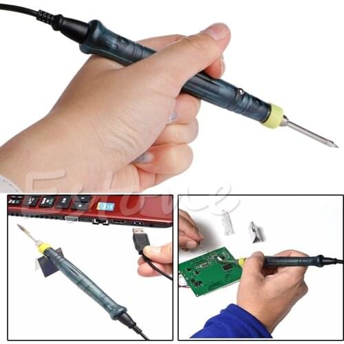 1Set Professional Mini LED Indicator USB Powered Welding Soldering Iron Kit 5V 8W New