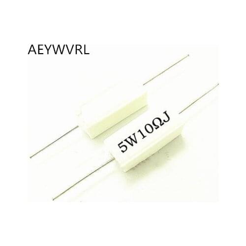 5W Cement resistance resistor 0.1 ~ 10k ohm 0.22 0.33 0.5 1 10 100 1K 10K ohm 5W 0.1R 0.22R 0.33R 0.5R 1R 6.8R 10R 20R 100R 1K