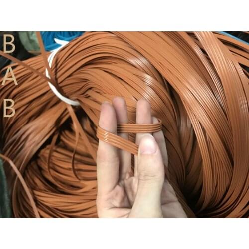 Yellow Four lines Synthetic plastic rattan weaving material plastic knit repair chair table Plastic PE Rattan