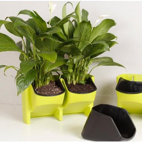 2 Pocket Vertical Wall Planter Self Watering Hanging Flower Pot Garden Supplies Flowerpot