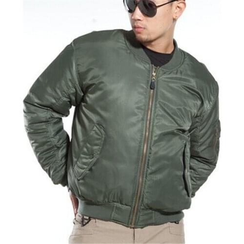 Military tactical jacket for men Flight MA-1 Light Waterproof Zipper Jacket (OD Green GRAY BK)