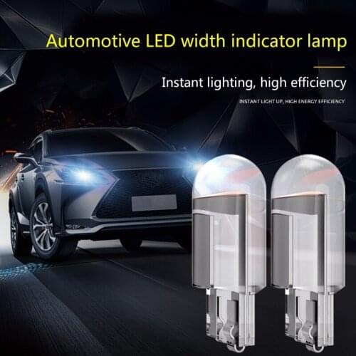 10Pcs Car LED T10 W5W COB Reading Dome Lamp Marker Light Wedge Lights License Plate Bulbs