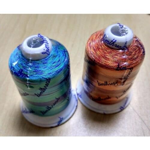 100% Viscose rayon Multi colors machine embroidery thread 900m/cone Barrier Reef /Kimberley Dreaming color for special design