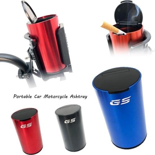 2020 Motorcycle Ashtray Car Ashtray Garbage Coin Storage Cup Container Cigar Ash Tray Car Styling fits For BMW HONDA Triumph