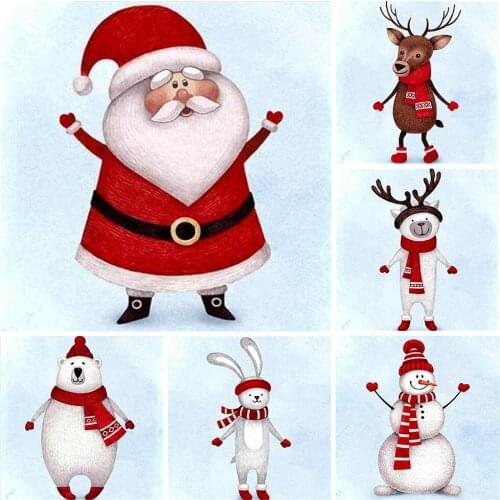 2021 Diamond Painting New Cartoons Christmas Childrens Handicrafts Diamond Mosaic Cross Stitch Gift KB156