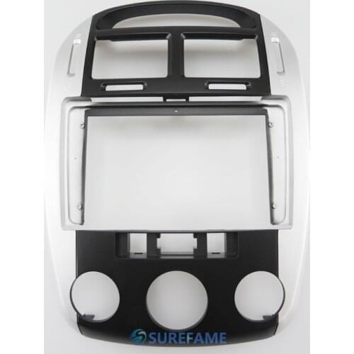 9 inch Car Fascia Radio Panel for KIA Cerato (LD) 2006-2008 (Manual A/C) Dash Kit Facia Bezel Adapter Trim Plate Cover Console