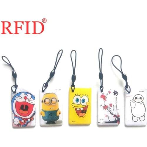 Dual Chip Frequency 13.56MHZ 125KHZ Changeable Rewritable UID + T5577 EM4305 RFID Card Rewrite 0 Block Keychain Access Control 1