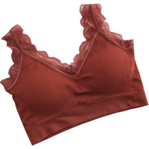 Cotton Comfortable Seamless One Piece Fitness Push Up Bra Womens Lace Wireless Sexy Bras for Women Lingerie Female Intimates