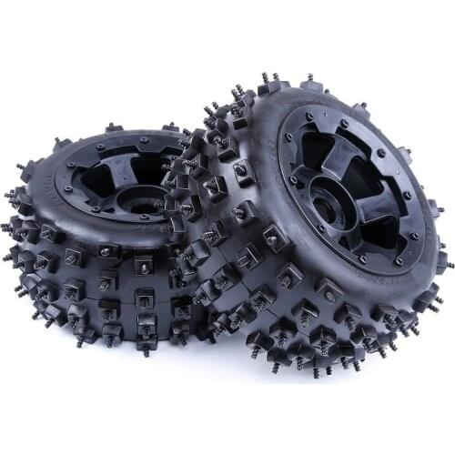 KM HPI Rovan bajer 5b Buggy beach/ snow rear wheel spark screw tires (2)assembly