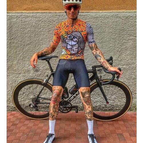 Slopline Replica Cycling Jersey Suit Men Short Sleeve Bib shorts Kit 2021 Summer Pro Team Breathable Triathlon Kit Ropa Ciclismo