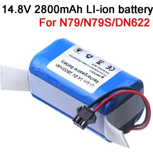 14.8V 2800mAh Li-ion Battery for Conga Excellence 950 990 1090 Deebot N79/N79S/DN622 Robovac 11/11S/12/15C/30/35C X500