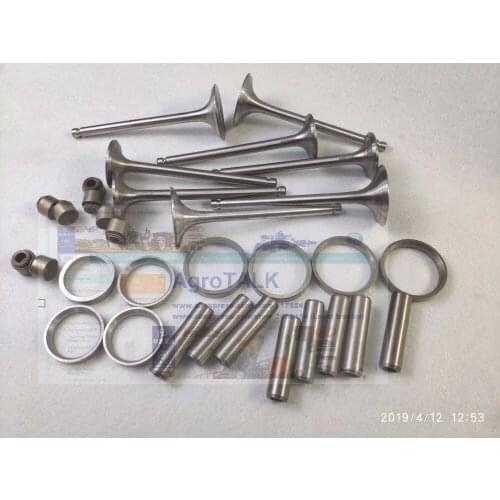 Set of valves, valve seats, valve seals for Xingchai 498BT engine use, part number:495B-03015/A498B-03014
