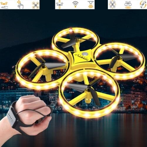 2019 New Product Body-Sensing Watch Induction Aircraft Gesture Control Unmanned Aerial Vehicle Sensing Four-axis Aircraft