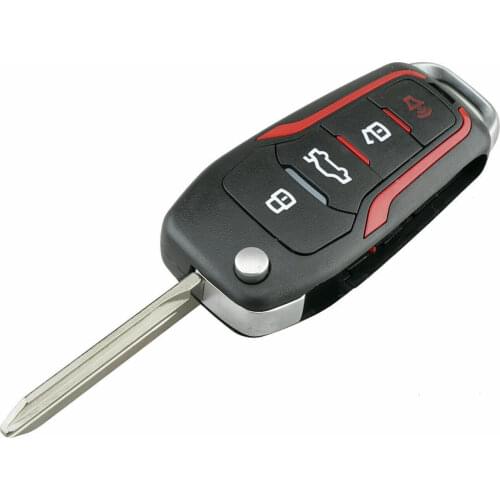 315MHz 4 Buttons Upgraded Flip Remote Key Fob 4D63 CWTWB1U331 Fit for Ford Mustang Edge Explorer 2004 - 2014 Ford F-150