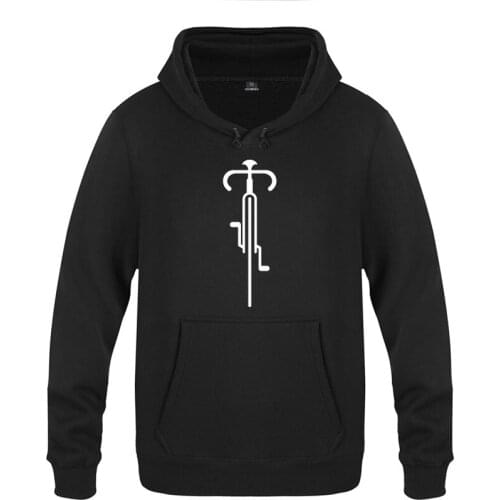 Bike Lines Cycling Novelty Creative Hoodies Men Fashion Mens Long Sleeve Pullover Fleece Hooded Sweatshirts Coat