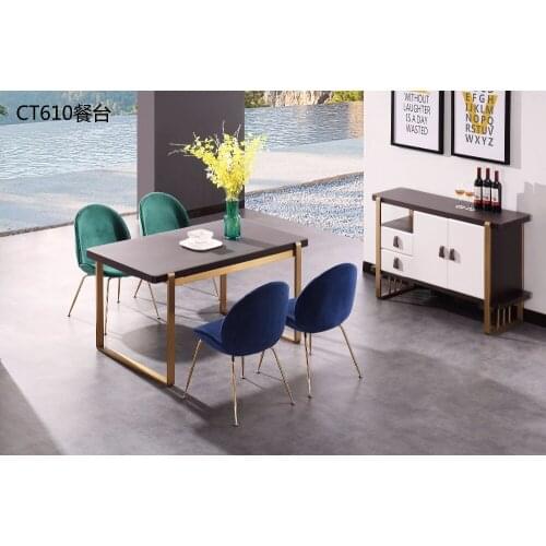 XM610 Granite scratch-resistant frosted glass surface coffee table tea table TV stand cabinet chest of drawers dining side table