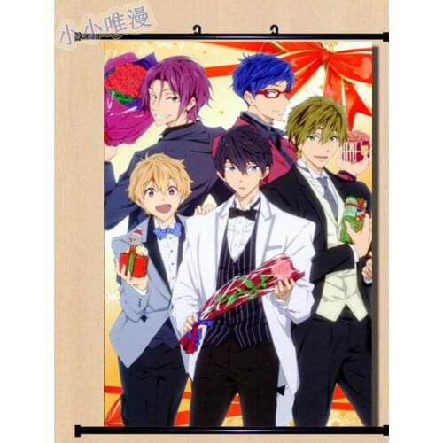Japanese Decorative Pictures Anime Free! - Iwatobi Swim Club Nanase Haruka & Tachibana Makoto Home Decor Wall Scroll Poster