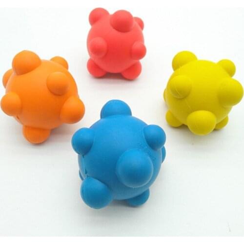 1Pcs Pet Dog Toys Extra-tough Rubber Jump Toy Interactive Elasticity Ball Dog Chew Toys For Dog Tooth Cleaning Treat Ball