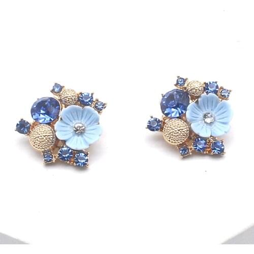 10pcs/lot 20MM Flower Sewing Button for Clothes Diy Manualidades Accessories Decorative Rhinestone for Craft Needlework