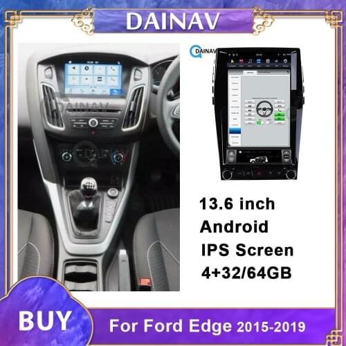 13.6 inch Telsa Style Android Car Multimedia DVD Player GPS Navigation for 2016 ford focus Car Audio Radio Stereo