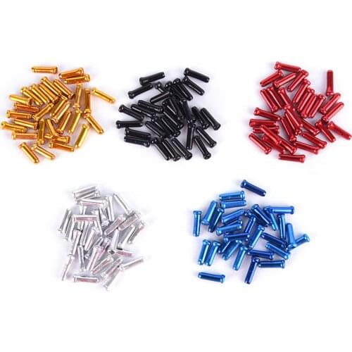 HOT!Brake Wire End Cap Cable Parts Aluminum MTB Bicycle Bike Line Core Cap Cover Gear Shift Brake 4Colors 30PCS