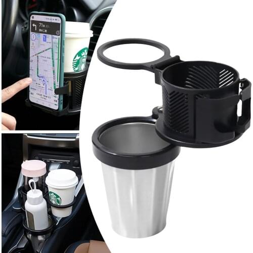 2-In-1 Car Cup Holder Multifunction Car Cup Holder Universal Keep Warm Water Cup Holder Air Outlet Phone Holder Car Drink Holder
